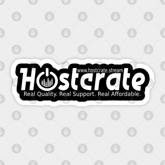 Hostcrate Brand Merch Dark Sticker by Hostcrate